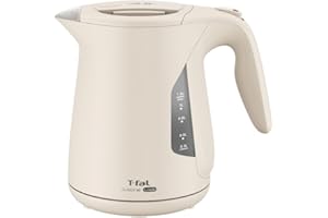 ティファール 電気ケトル 1.2L 大容量 転倒お湯もれロック 「ジャスティン ロック アイボリー」 省スチーム設計 KO590AJPA