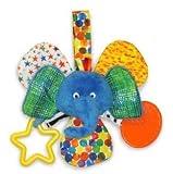 Eric Carle The Very Hungry Caterpillar Mirror Teether Rattle - Blue Elephant [並行輸入品]