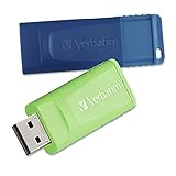 Verbatim 99124 Store 'n'Go USB 2.0 フラッシュドライブ 32GB ブルー/グリーン 2パック