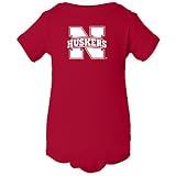 Nebraska Cornhuskers「ハスカーズ」N Infant Onesie レッド