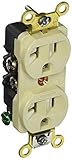 Hubbell HBL5342I Duplex Receptacle Industrial Grade 20 amp 125V 5-20R Ivory [並行輸入品]