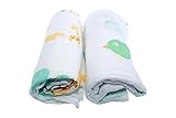 Extra Large Super Soft Muslins - Animal Designs - Gift Boxed by Ana Wiz