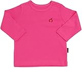 Anna Nicola(アンナニコラ) ベビー用長袖カラフルTシャツ りんご刺繍【ロンＴ】 (80cm,ピンクレモネード)