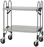 【メーカー直送】トクヤマ ステンレス 折りたたみ式ワゴン 導電仕様 FGAM2FFD-4215 【4628578】