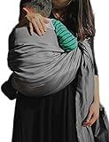 Vlokup（JP）ベビー抱っこ紐 ベビーキャリー 赤ちゃん抱っこ紐 新生児 乳幼児 調整可 軽量パッド入 母乳 隠して授乳グレー Grey