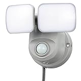 センサーライト 屋外 屋内 2灯式 800lm LEDセンサーライト 自動点灯 防水コード使用 コンセント 人感・明暗センサー付き 室内 廊下 階段 玄関 防犯対策