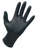 SAS Safety 66542 Professional Nitrile Powder-Free Exam Grade Gloves%ｶﾝﾏ% Black%ｶﾝﾏ% Medium%ｶﾝﾏ% 100-
