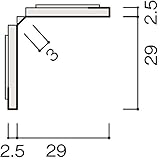 大建工業 モダンスタイルウォール 専用施工部材 入隅見切縁MA 2枚入り WP10-B43MA-N ライトオーカー