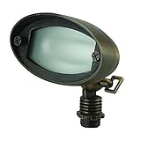 Best Quality Lighting LV75S AB Finished Outdoor Up Light with Clear Glass Shade, Bronze by Best Qual