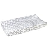 Carter's Changing Pad Cover, Smoke Grey Chevron, One Size by Carter's