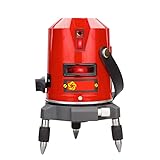 FUKUDA 福田 フクダレーザー墨出し器 充電器 バッテリー ACアダプダ 三脚 レーザー墨出し器 受光器 レーザー墨出器 レーザーレベル レーザー水平器 レーザー測定器 墨出し 墨出し器 レーザー墨 墨だし器 クロスライン 日本語説明書 EK-153DP(赤2ライン) 赤 PSE認証