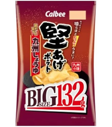 Amazon.co.jp: カルビー 堅あげポテト BIG うすしお味 132g×12袋入