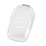 ヴォクシー 90 系 キーケース 適合トヨタ ノア 90 系 アルファード ヴェルファイア 40系キー カバー シエンタ可愛 キーホルダー シルバーホワイト4ボタン