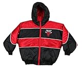シカゴ・ブルズNBA Youth Boysサイドラインリバーシブルコート、レッド&ブラック L