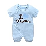 エルフ ベビー(Fairy Baby)新生児服 半袖 ロンパース なりきりカバーオール 女の子 男の子 夏服 size 70 (ブルー愛ママ)