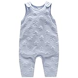 Bebone Baby Boy Girl Starノースリーブロンパース カラー: ブルー