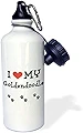 3dRose Love My-Goldendoodle-Sports ウォーターボトル 21オンス 21オンス マルチカラー