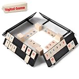 ラミーキューブゲーム ラック4個付き、ラミーキューブゲームセット 106個 対応 ポータブルケース付き、ラミータイルトラベルセット タイルホルダー4個付き ファミリークラシックボードゲーム用 game_02