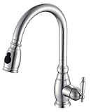 Kraus KPF-2150-SD20 Single Lever Stainless Steel Pull Out Kitchen Faucet and Soap Dispenser by Kraus