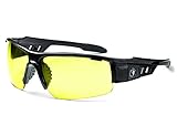 Ergodyne Skullerz Dagr Safety Sunglasses - Black Frame, Yellow Lens by Ergodyne