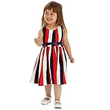(プタス)Putars ベイビー服 子供服 女の子 ワンピース ドレス ノースリーブ 縞模様 可愛い オシャレ プリンセス 通園 発表会 旅行 記念日 プレゼント 2-7歳