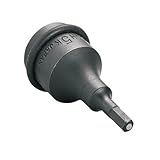 トネ(TONE) インパクト用ヘキサゴンソケット(マグネット付) HP4AH-05K 差込角12.7mm(1/2") 二面幅5mm
