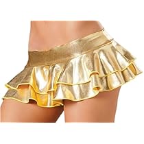 Amazon.co.jp: (Sat night) フェイクレザー メタリック マイクロミニ