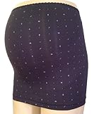 ネトゥル マイクロファイバーランダム柄ベルト内蔵タイプ妊婦帯 L ブラック 6063