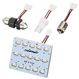 M's Basic by IPF ルームランプ LED 車用 T10 T13 T16 T10×31 T8×28 G14 65lm 3200K ウォームホワイト 電球色 12V用 1個入 プレートタイプ マルチソケット仕様 Sサイズ 日本製 AMZ-RB006