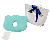 【KooBee】 新生児 ベビー枕 ベビーピロー 赤ちゃん用枕 かわいい 頭の形 キレイ 絶壁防止 スヤスヤ眠れる ベビー布団 寝具 小熊の形 出産祝い (ブルー)