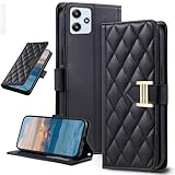 Kitzomi for Xiaomi Redmi 12 5G ケース 手帳型 レドミ12 5g スマホケース 手帳型 xiaomi 12 5g ケース redmi 12 5g xig03 ケース redme12 5g スマホケース レッドミー12 5g ケース redmi 12 5g 手帳型ケース 上品 高級レザー 人気 ブランド スタンド機能 カード収納 マグネット開閉式 耐衝撃[ブラック]