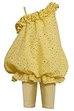 Bonnie Jean Baby Girl 3 m-24 m Foil Dot Eyelet Asymmetricバブルドレス/レギンスセット カラー: イエロー