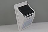 Jimeng　壁掛けソーラー充電式16LEDライト　自動点灯　人感センサーライト　防水　電気不要　屋根/軒下/玄関/壁など対応 (ホワイト)