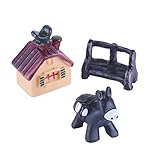 Forteng ドールハウス ミニチュア 人形用 動物 マイクロ 風景 盆栽 ガーデン 装飾品 アクセサリー 庭の装飾 インテリア