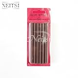 Neitsi(ネイティス)12本 茶色 ウィッグ用 グルースティック ホットメルト接着剤 溶接棒ホットス ティック 10x0.78ｃｍ