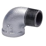 Everflow Supplies gmsn0018 1 /8インチ90度亜鉛メッキ可鍛性鉄Street Elbow for High Pressures
