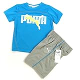 PUMA プ-マ ロゴカットソー＆ハーフパンツ上下セット 5才