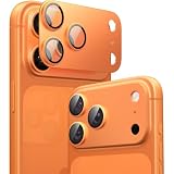 【2026年春新開発】TORRAS For iPhone 17 Pro Max カメラ保護 全面保護 10H強化ガラス＋アルミ合金 レンズカバー 極薄 金属仕上がり ARアンチグレア 露出オーバー防止 透過率99%以上 航空宇宙素材 米軍規格 傷/褪色/指紋防止 1枚セット いPhone17 Pro Max 専用 カメラフィルム ゴズミックオレンジ CameraGo