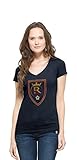 MLS Real Salt LakeレディースVネックScrum Tee、Large、秋Navy