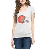 NFL Women 's ' 47スクラムVネックTee M ホワイト