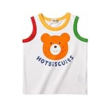 (ミキハウス)ホットビスケッツ　お顔がドン！キャラクタータンクトップ 90cm 白（01）