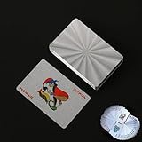 DREAMERSトランププラスチック防水54枚マジック用プラカードタックル風パズルジェスチャーゲーム (シルバー)