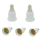 Sienoc 5x E14 to E27 Adapter LED Light Lamp Bulb Base Adapter Converter [並行輸入品]