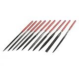 uxcell　ヤスリ　時計職人　ダイヤモンド　ジュエリー　修復ツール　5mm x 180mm　10本入り