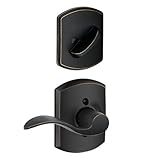 Schlage Lock Company F94ACC716GRWRH Accent Right Handed Lever Dummy Interior Pack with Decora, Aged 