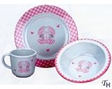 Gingham Bunny 3-piece Gift Set by Reed & Barton