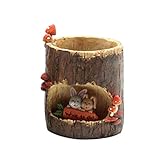 Ochine　可愛い　動物　植木鉢　プランター　デザイン小物　フラワーポット　雑貨　インテリア　アウトドア　DIY　飾り　おしゃれ　多肉植物 寄せ植え 鉢　収納スタンドにも　両用　7×7×9.5cm