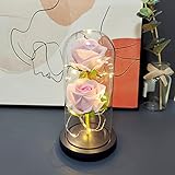バラ 造花 枯れない花 LEDライト お花 ギフト ベッドサイドライト 部屋 装飾 ロマンチック