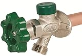 Prier P-164X12 12-Inch Quarter Turn Anti-Siphon Wall Hydrant with Soft Grip Handle and 1/2-Inch Crim