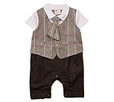 ベビー キッズ 赤ちゃん 子供服 洋装フォーマル 紳士風 男の子 半袖 カバーオール ロンパース 春夏 結婚式 お宮参り 七五三 節句 入園式 入学式 出産祝い ギフトxw033h